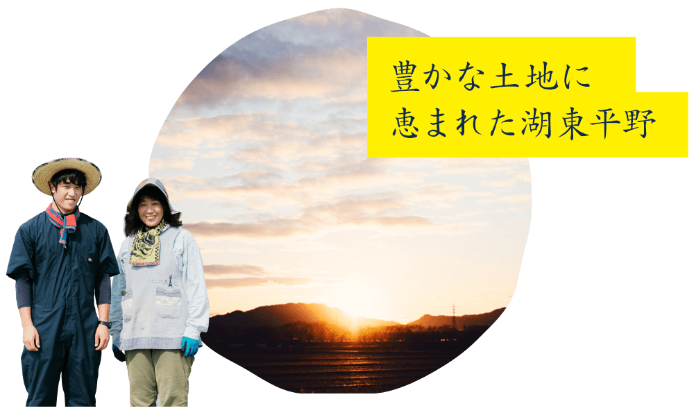 豊かな土地に恵まれた湖東平野