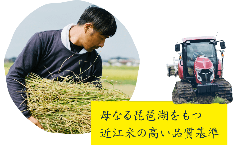 母なる琵琶湖をもつ近江米の高い品質基準